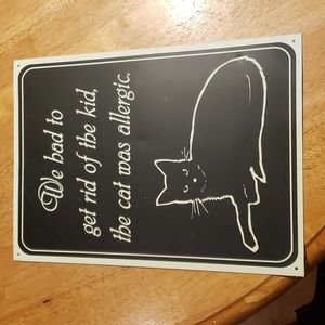 Cat sign for home